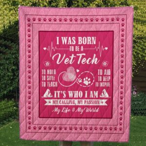 Vettech I Was Born To Be 3D Quilt  Quilt